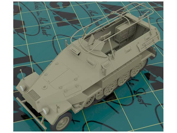 ICM 1/35 Sd.Kfz.251/6 Ausf.A, WWII German Armoured Command Vehicle | 4823044405039