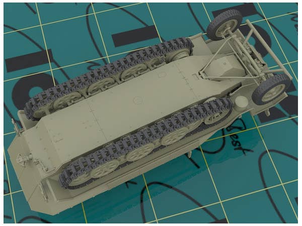 ICM 1/35 Sd.Kfz.251/6 Ausf.A, WWII German Armoured Command Vehicle | 4823044405039