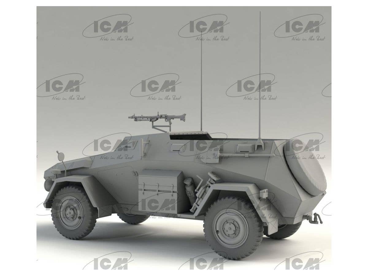 ICM 1/35 Sd.Kfz. 247 Ausf.B With MG 34 Machine Gun | 4823044408498