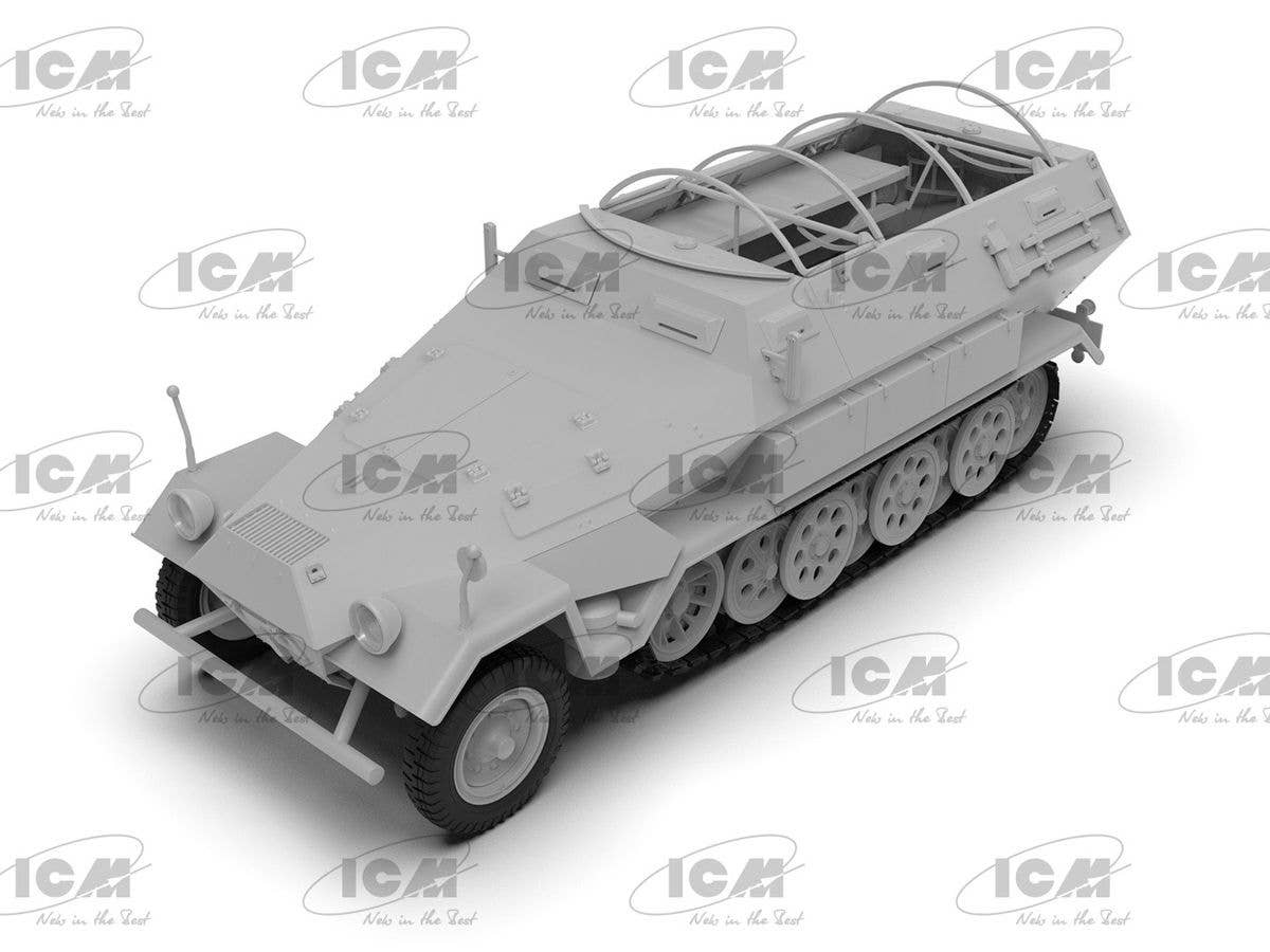 ICM 1/35 Sd.Kfz.251/8 Ausf.A 'Krankenpanzerwagen', WWII German Ambulance, Vehicle | 4823044409679
