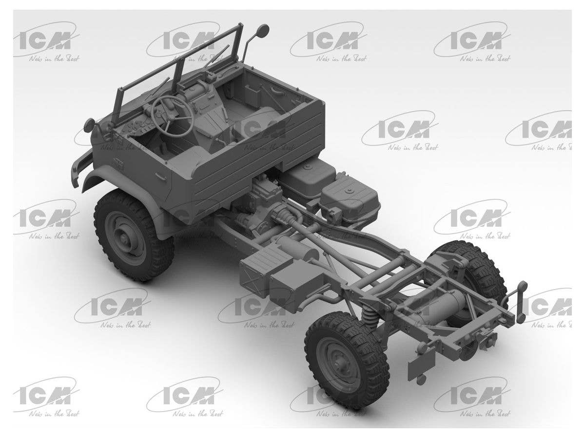 ICM 1/35 Unimog S 404, German military truck (100% new molds) | 4823044408733
