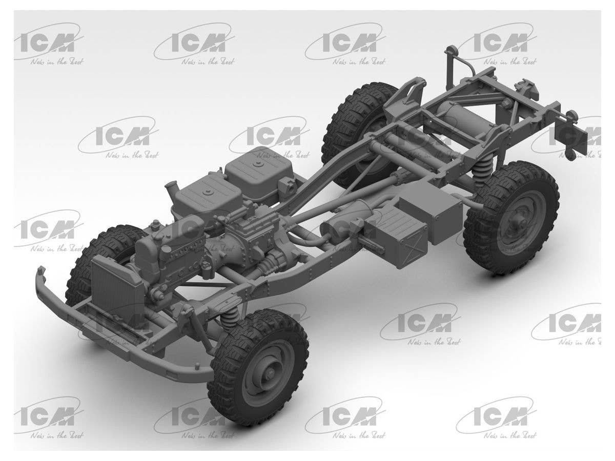 ICM 1/35 Unimog S 404, German military truck (100% new molds) | 4823044408733