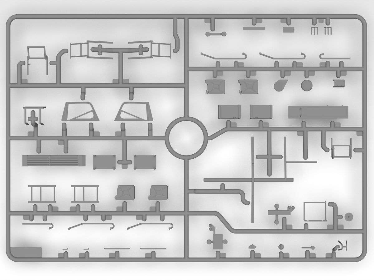 ICM 1/35 Unimog S 404 with box body, German military truck | 4823044408740