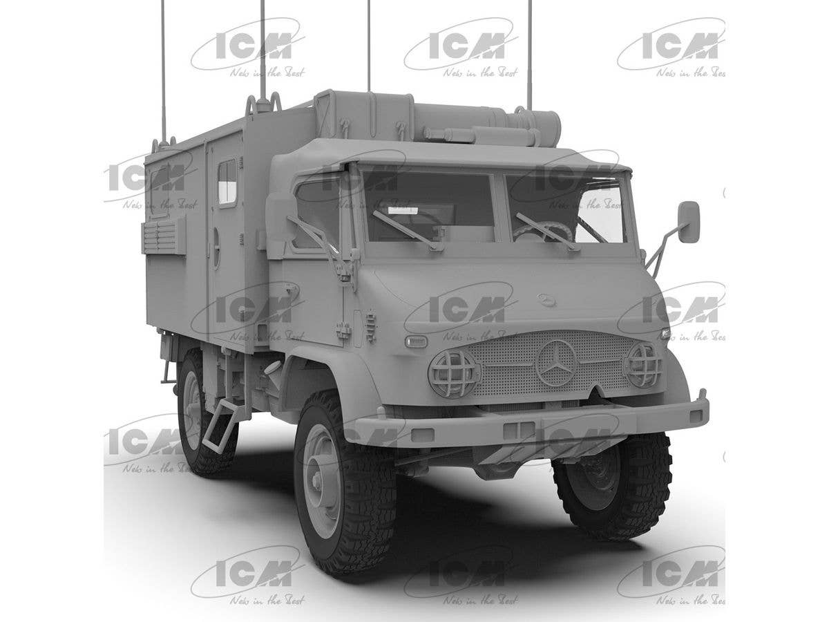 ICM 1/35 Unimog S 404, German Military Radio Truck, Vehicle | 4823044409594
