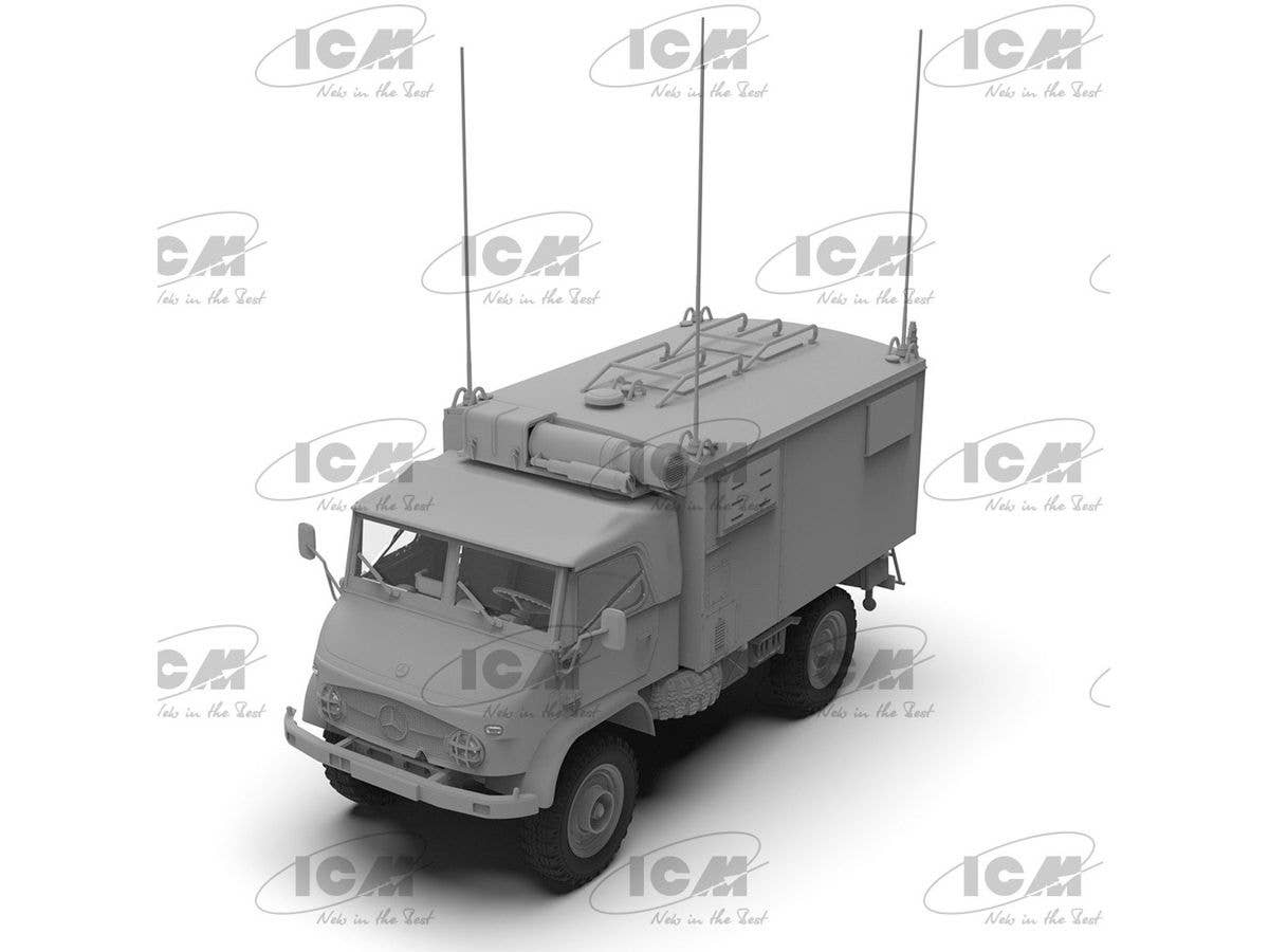ICM 1/35 Unimog S 404, German Military Radio Truck, Vehicle | 4823044409594