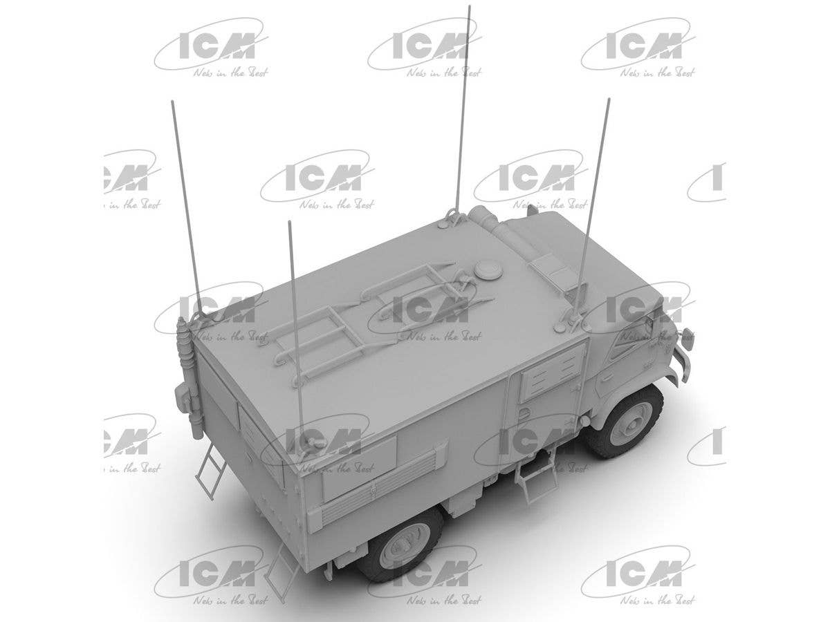 ICM 1/35 Unimog S 404, German Military Radio Truck, Vehicle | 4823044409594
