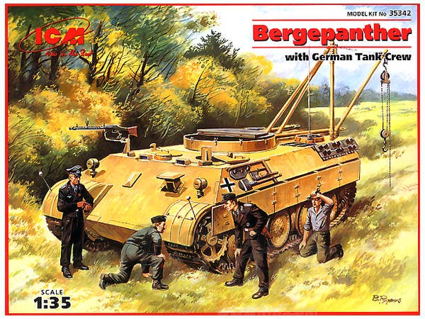 ICM Bergepanther with German Tank Crew (4 figures) | 4823044401796
