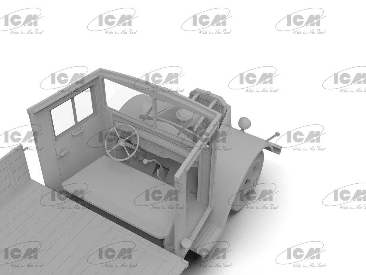ICM 1/35 V3000S 'Einheitsfahrerhaus', WWII German Military Truck, Vehicle | 4823044409747