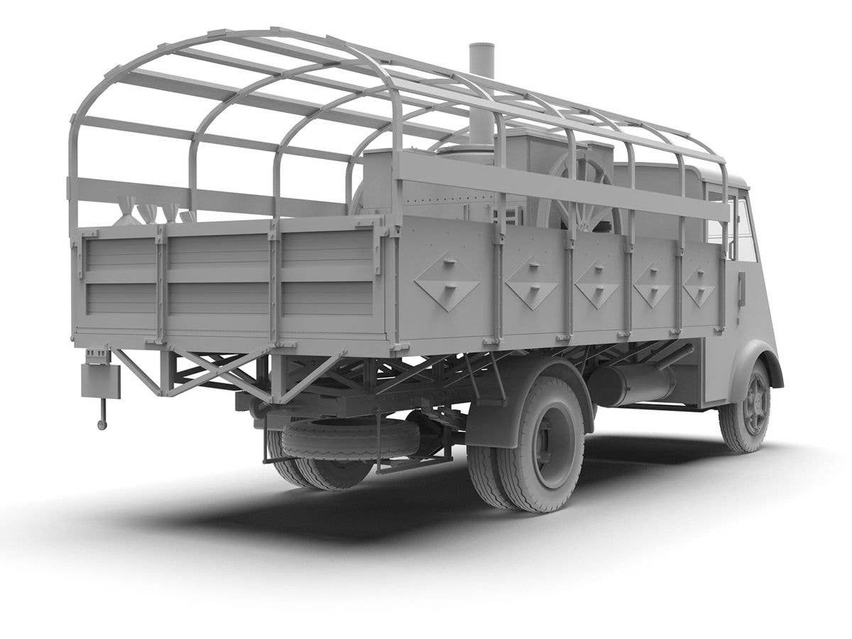 ICM 1/35 AHN 'Gulaschkanone', WWII German mobile field kitchen, Vehicle | 4823044409723