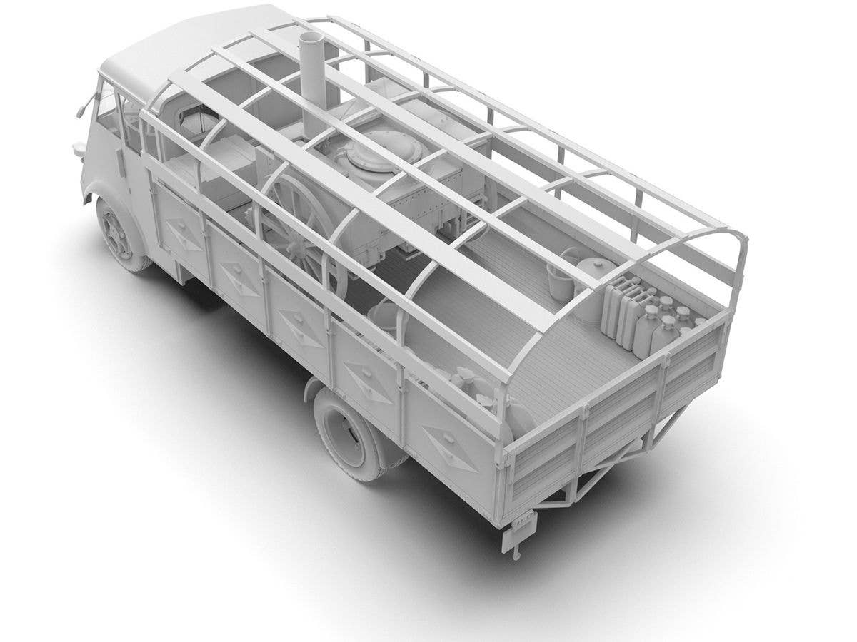 ICM 1/35 AHN 'Gulaschkanone', WWII German mobile field kitchen, Vehicle | 4823044409723