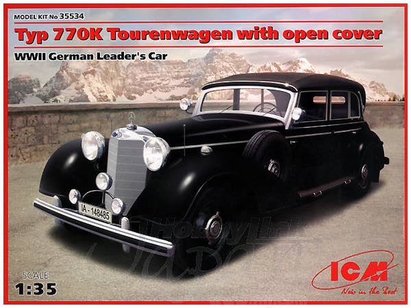 ICM 1/35 Typ 770K Tourenwagen Soft Top, WWII German Leader's Car | 4823044402953