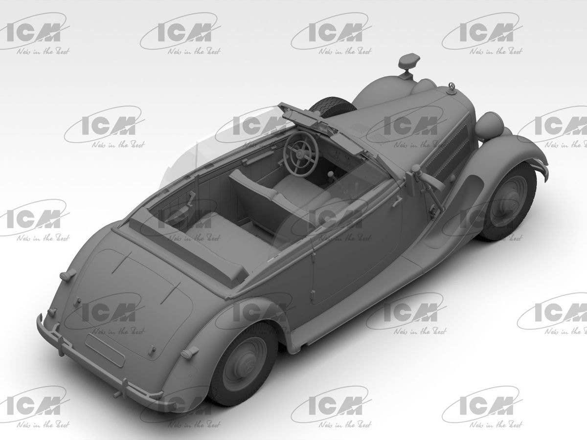 ICM 1/35 Typ 320 (W142) Cabriolet Soft Top, WWII German staff car | 4823044409709