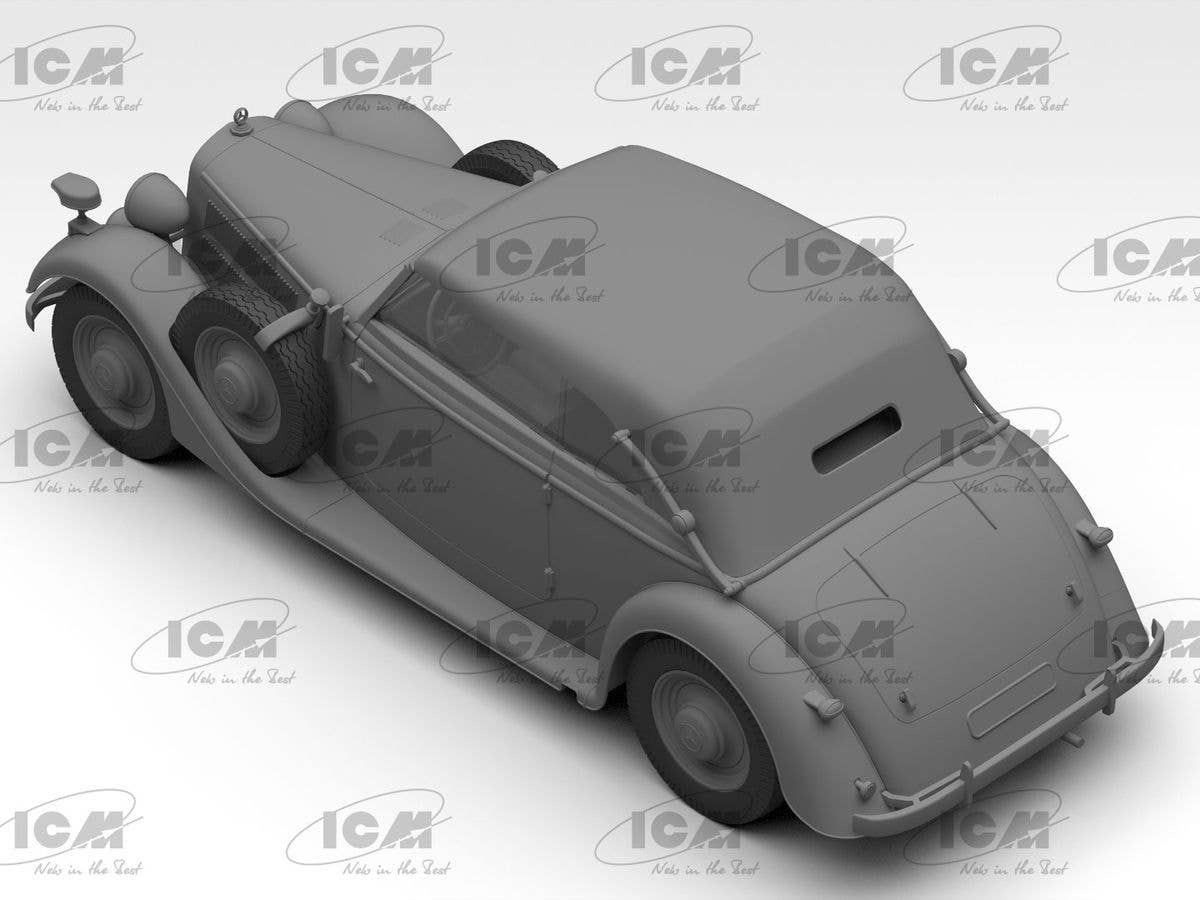 ICM 1/35 Typ 320 (W142) Cabriolet Soft Top, WWII German staff car | 4823044409709