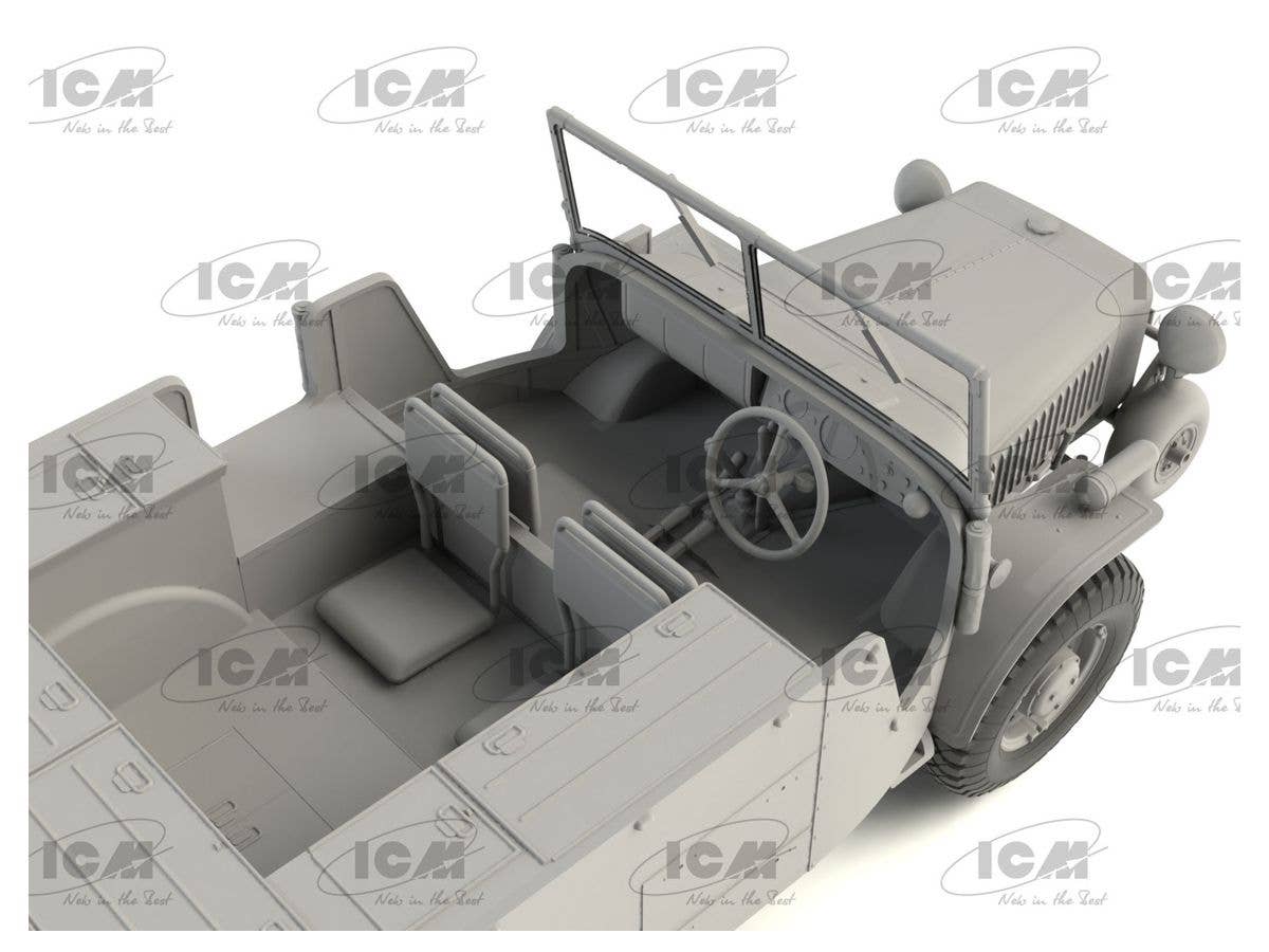 ICM 1/35 Laffly (f) typ V15T, WWII German military vehicle | 4823044408825