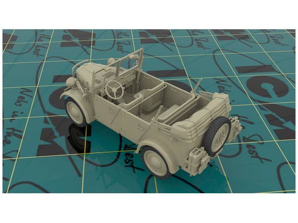 ICM 1/35 le.gl.Pkw Kfz.1, WWII German Light Personnel Car | 4823044405053