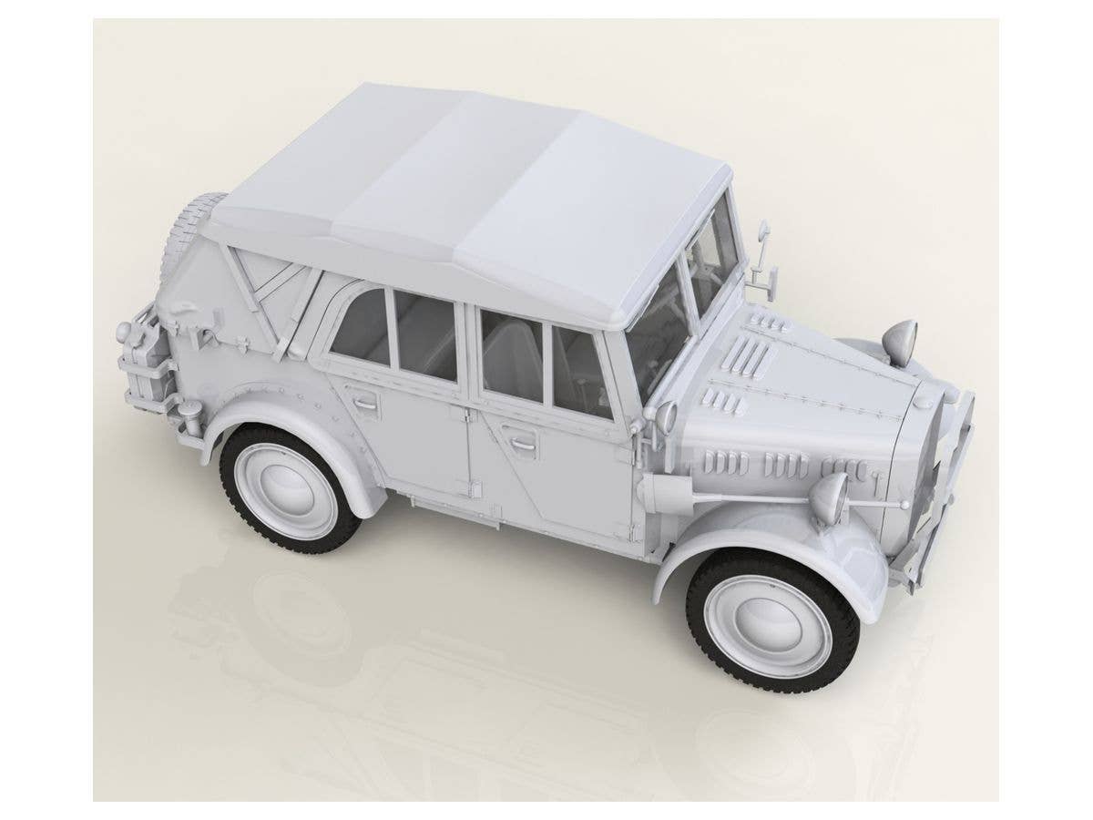 ICM 1/35 le.gl.Einheitz-Pkw Kfz.1 Soft Top, WWII German Light Personnel Car | 4823044405985