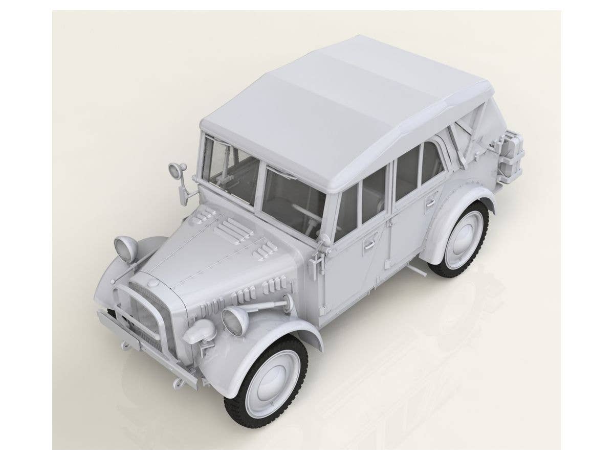 ICM 1/35 le.gl.Einheitz-Pkw Kfz.1 Soft Top, WWII German Light Personnel Car | 4823044405985