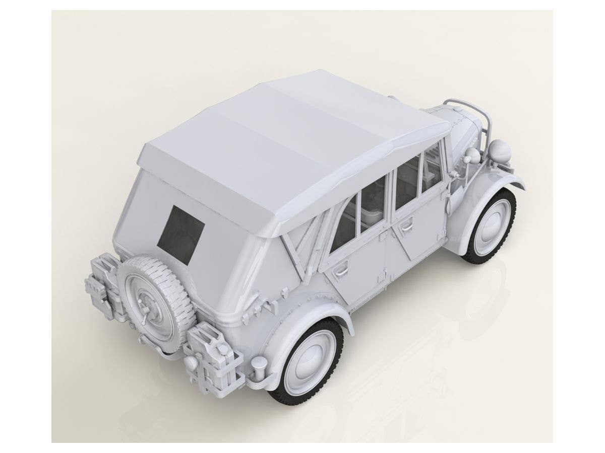ICM 1/35 le.gl.Einheitz-Pkw Kfz.1 Soft Top, WWII German Light Personnel Car | 4823044405985