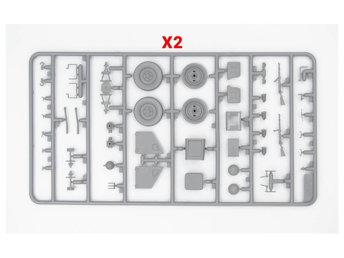 ICM 1/35 le.gl.Einheitz-Pkw Kfz.2, WWII German Light Radio Communication Car | 4823044405992