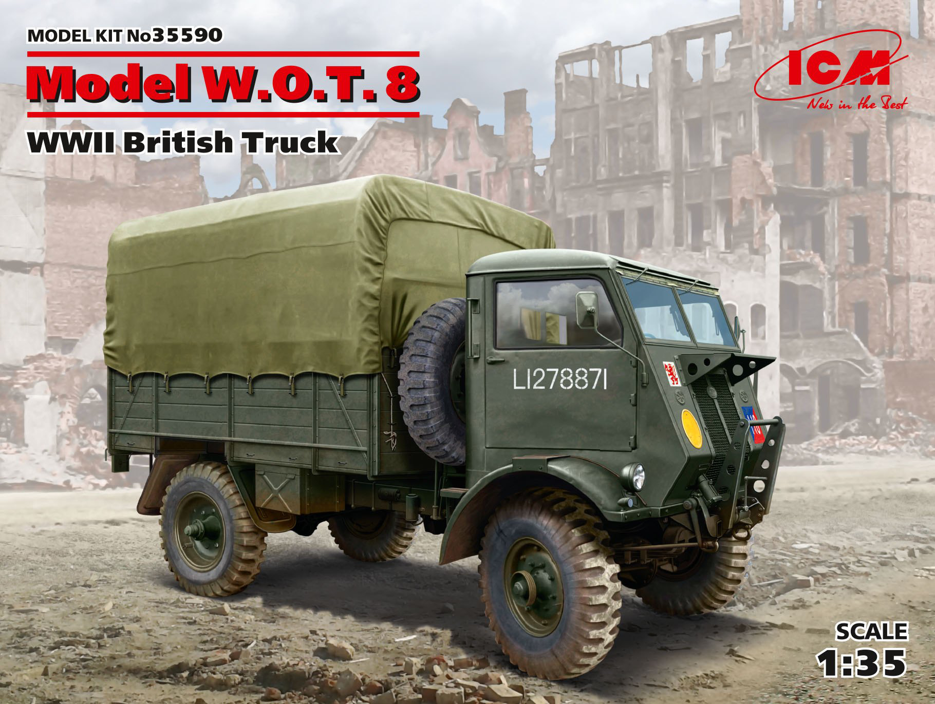 ICM 1/35 Model W.O.T. 8, WWII British Truck | 4823044405954