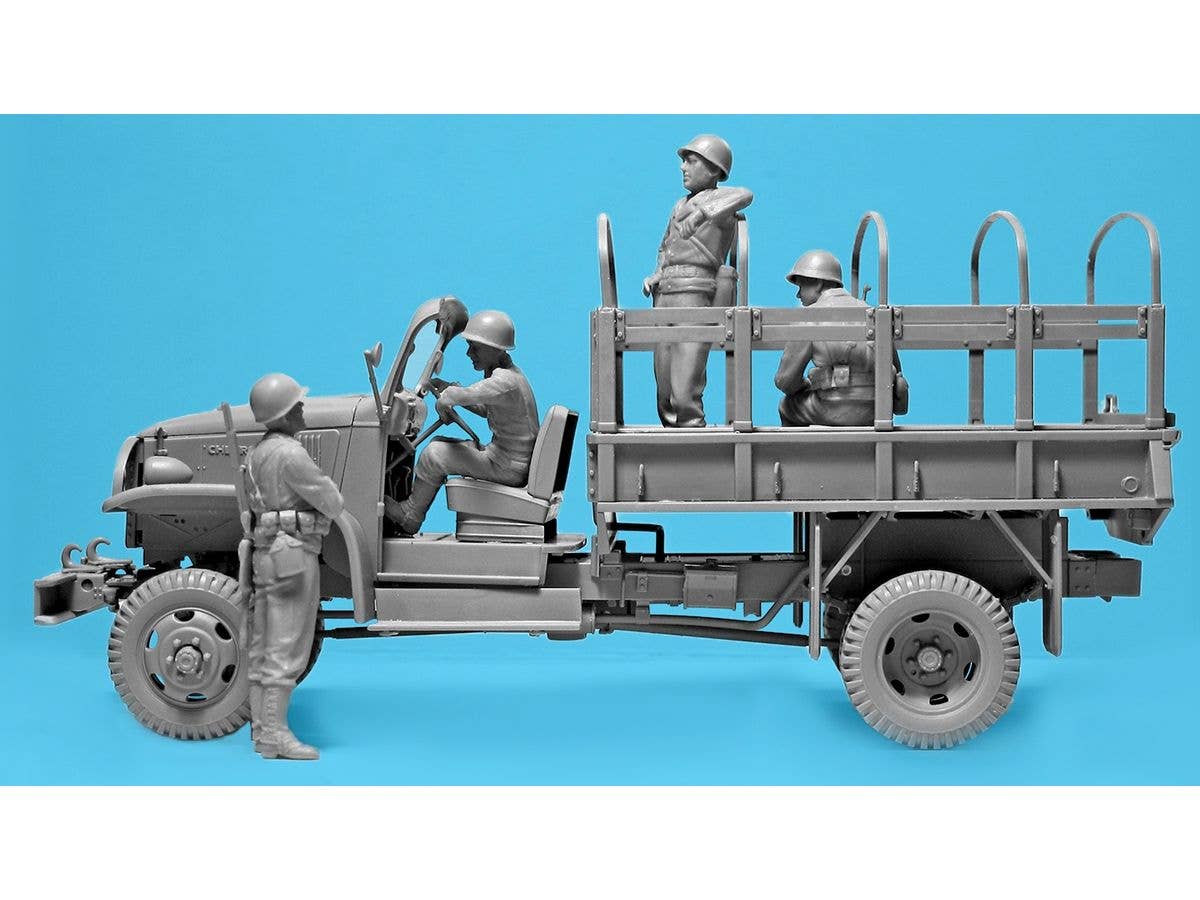 ICM 1/35 WWII US Military Patrol (G7107 with MG M1919A4) | 4823044409686