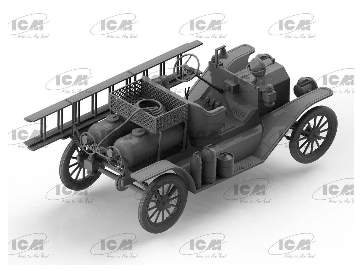 ICM 1/35 Model T 1914 Fire Truck, American Car | 4823044407958