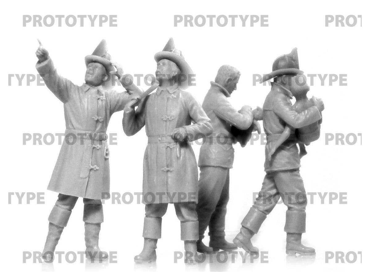 ICM 1/35 American Fire Truck Crew (1910s) (100% new molds) | 4823044408061