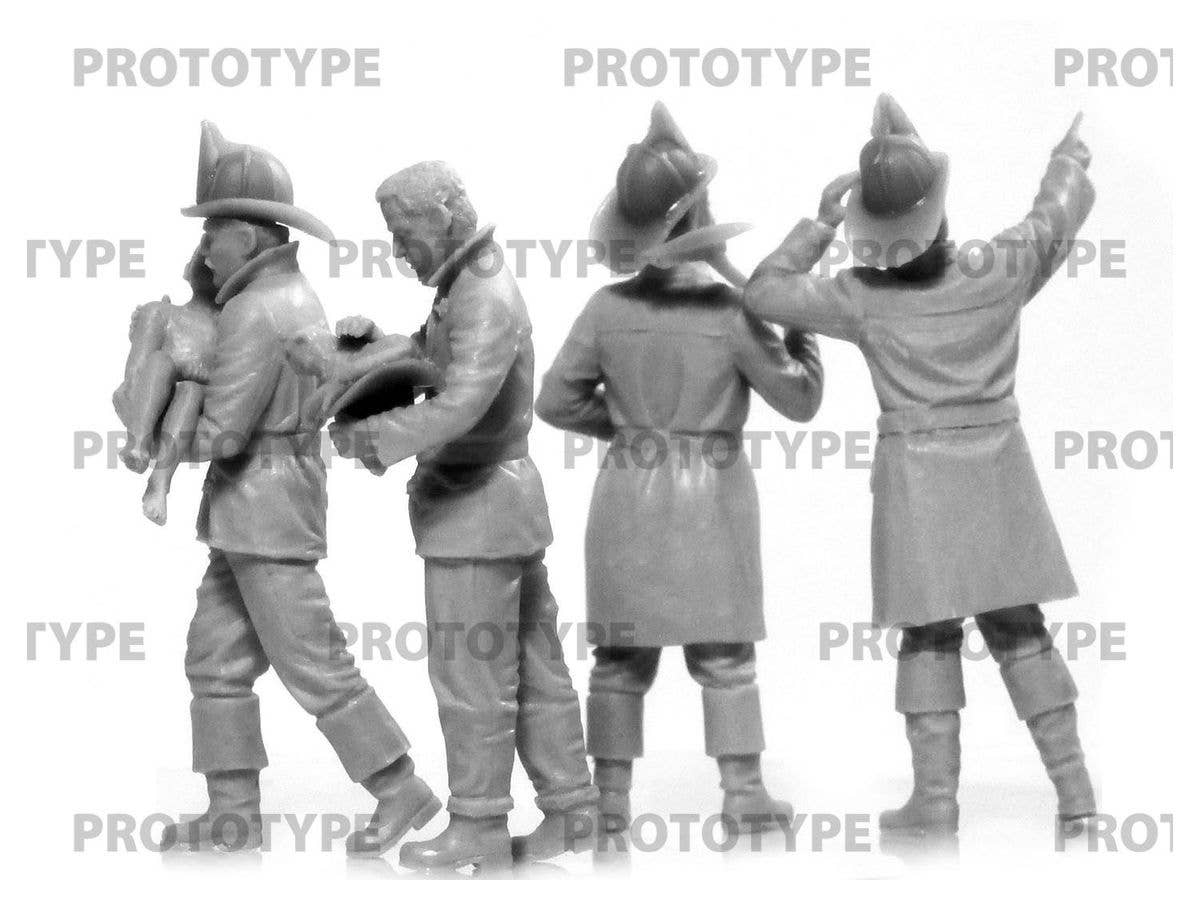 ICM 1/35 American Fire Truck Crew (1910s) (100% new molds) | 4823044408061