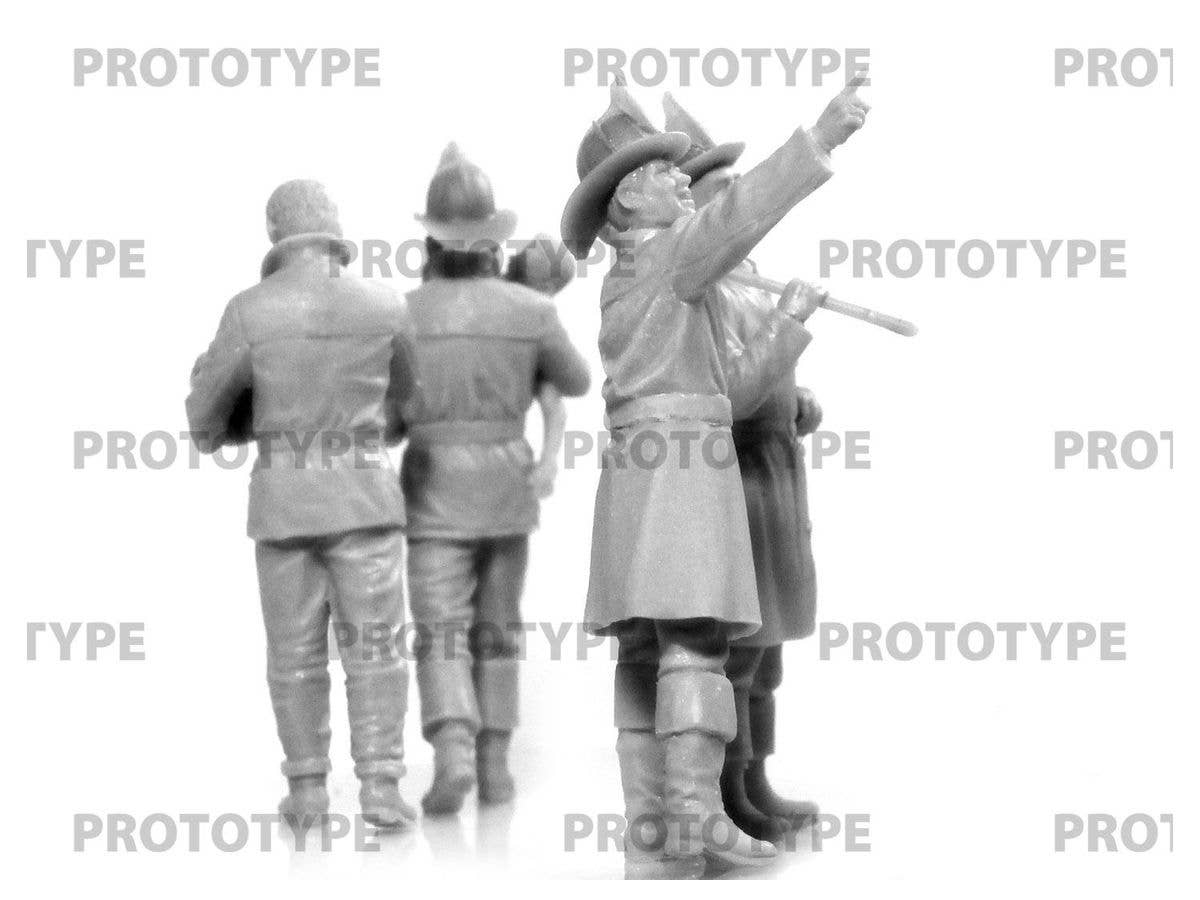 ICM 1/35 American Fire Truck Crew (1910s) (100% new molds) | 4823044408061