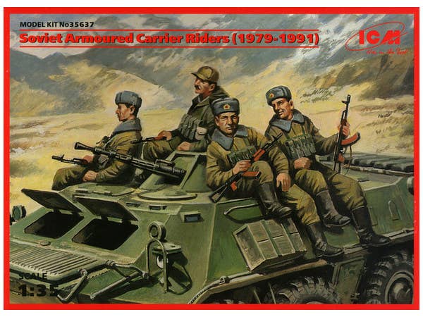 ICM 1/35 Soviet Armored Carrier Riders (1979-1991), (4 figures) | 4823044403288