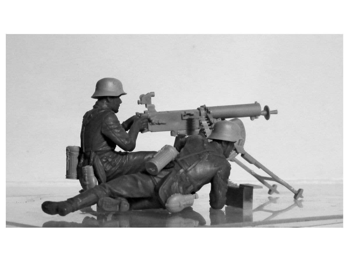 ICM 1/35 WWII German MG08 MG Team (2 figures) (100% new molds) | 4823044405602