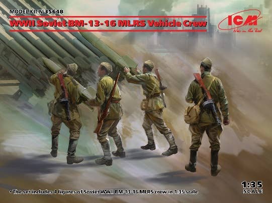 ICM 1/35 WWII Soviet BM-13-16 MLRS Vehicle Crew | 4823044408207