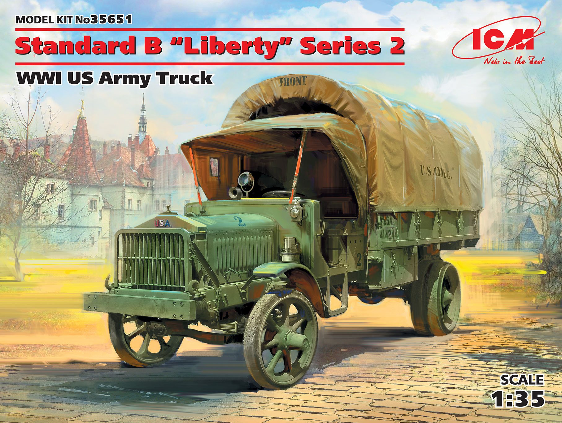 ICM 1/35 Standard B 'Liberty' Series 2, WWI US Army Truck | 4823044406005