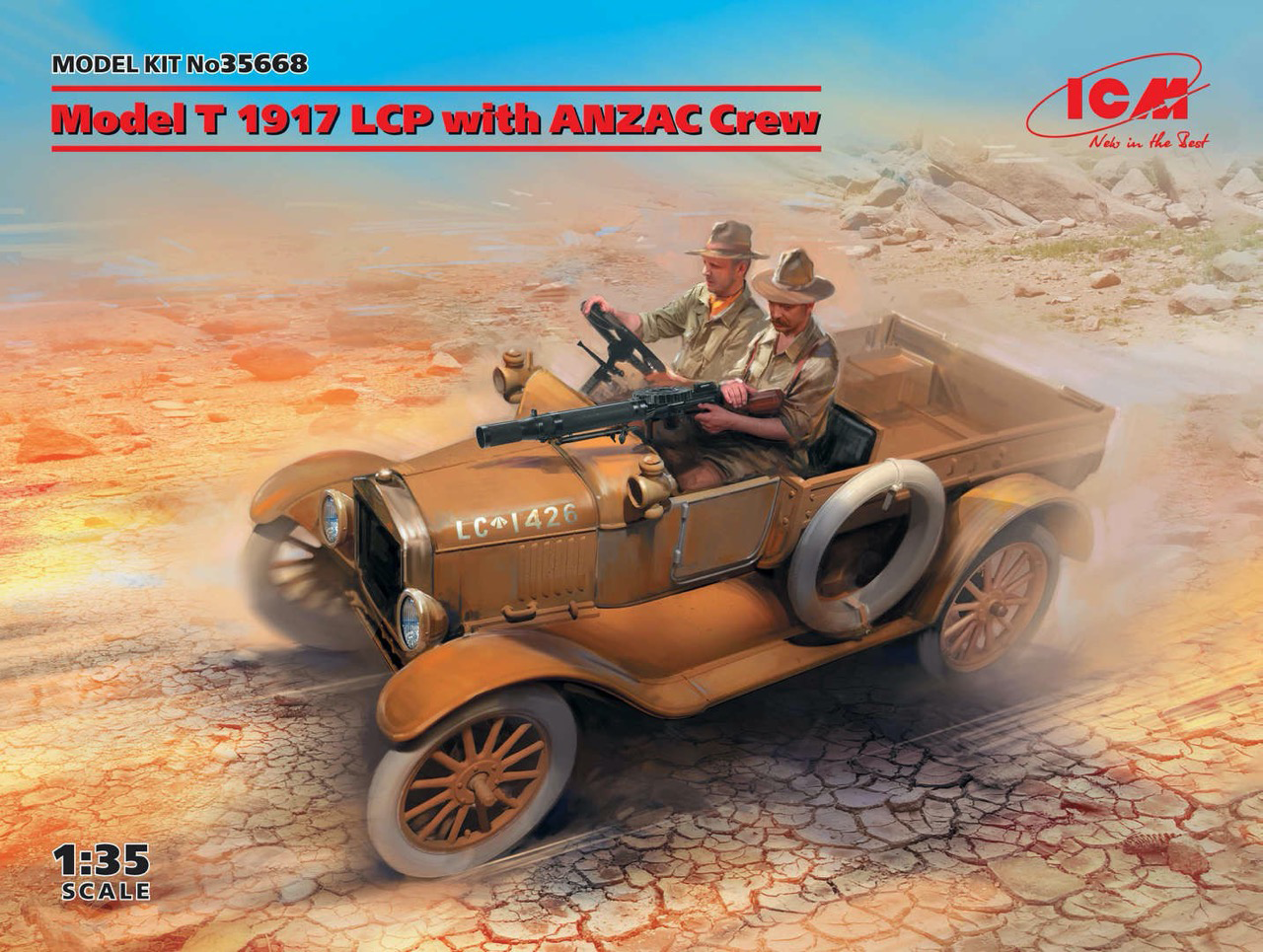 ICM 1/35 Model T 1917 LCP with ANZAC Crew | 4823044406548