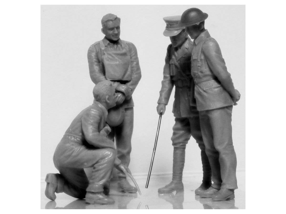 ICM 1/35 WWI British Tank Crew (4 figures) (100% new molds) | 4823044405565
