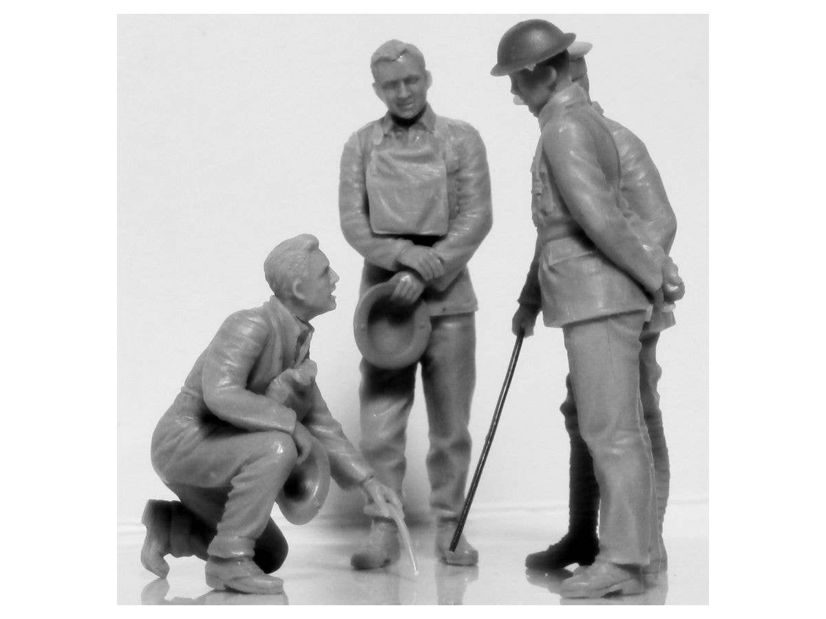 ICM 1/35 WWI British Tank Crew (4 figures) (100% new molds) | 4823044405565