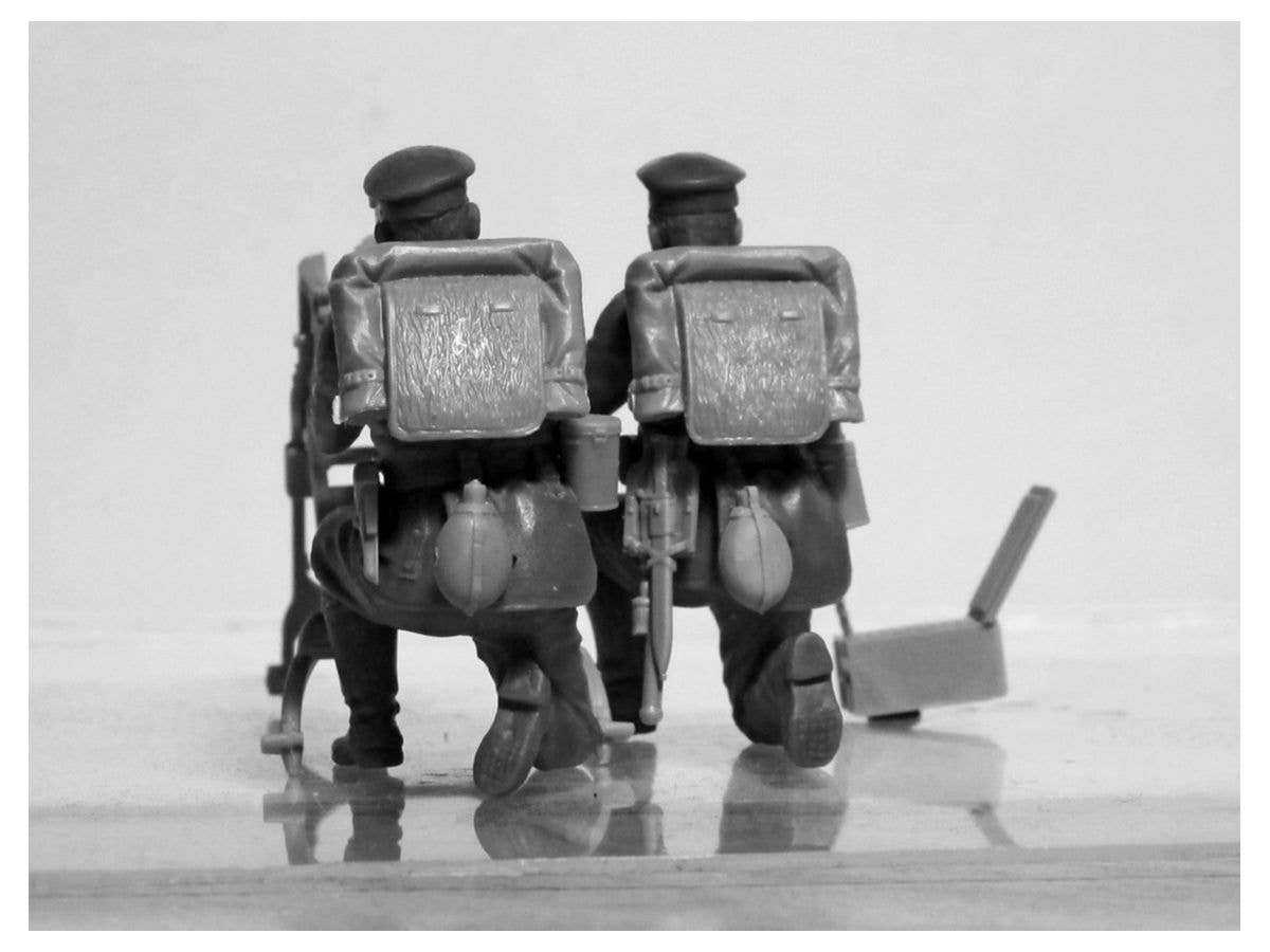 ICM 1/35 WWI German MG08 MG Team (2 figures) (100% new molds) | 4823044405596
