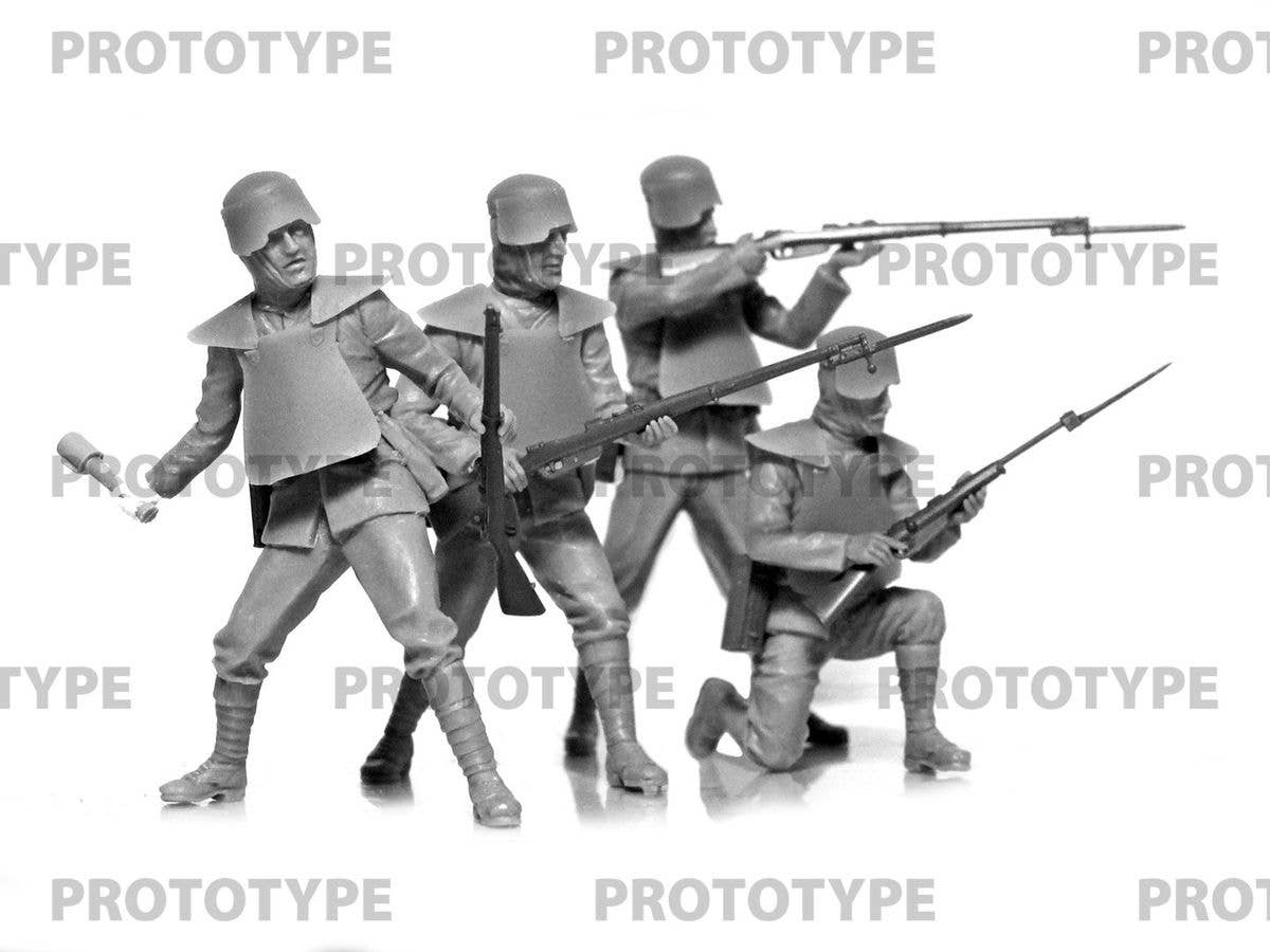 ICM 1/35 WWI Italian Infantry in armor (100% new molds) | 4823044409051