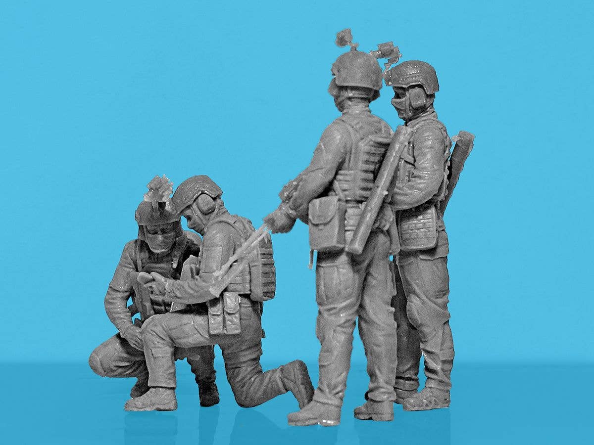ICM 1/35 "Quietly came, quietly went…", Special Operations Forces of Ukraine (4 figures) (100% new molds), Figure | 4823044409815