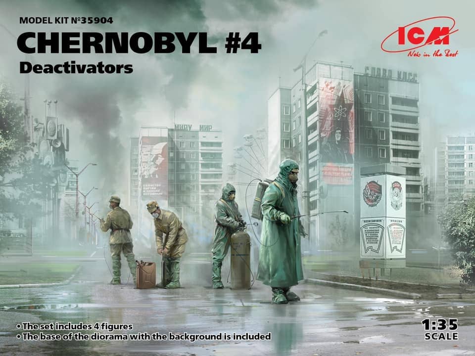 ICM 1/35 Chernobyl Series #4 - Deactivators (4 Figures) | 4823044406197
