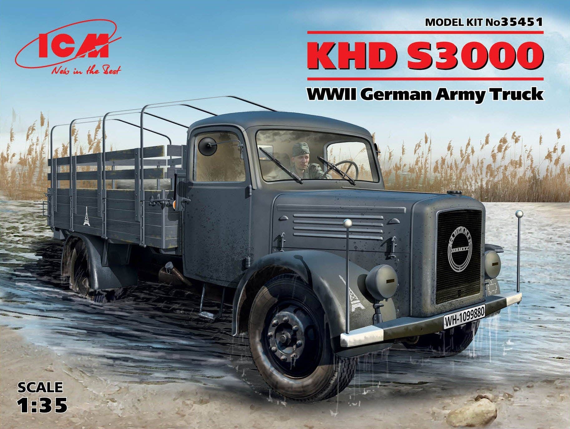 ICM 1/35 KHD S3000, WWII German Army Truck | 4823044403646