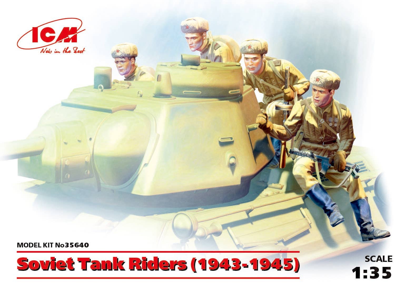 ICM 1/35 Soviet Tank Riders (1943-1945) (4 figures) | 4823044404650