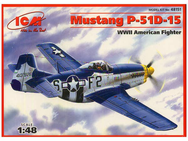 ICM 1/48 Mustang P-51D-15, WWII American Fighter | 4823044400591