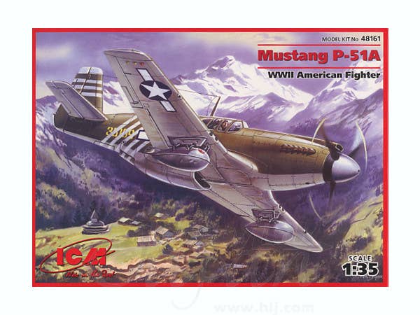 ICM 1/48 Mustang P-51A, WWII American Fighter | 4823044400584