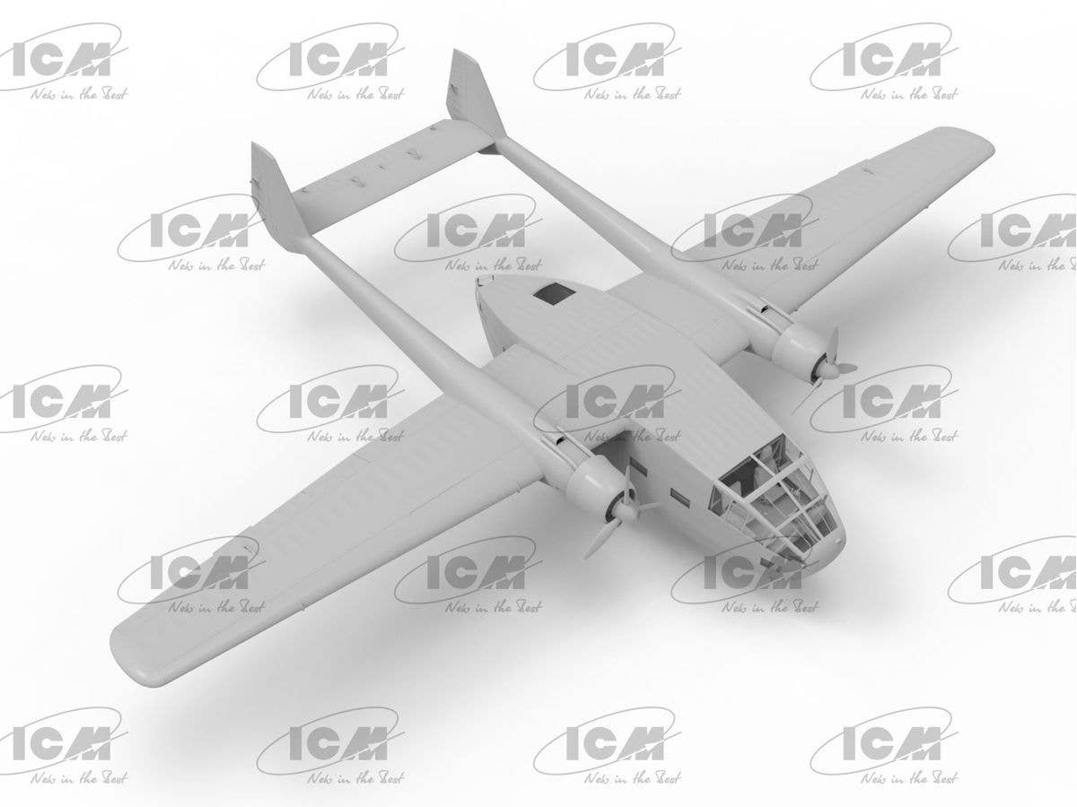 ICM 1/48 Gotha Go 244B-2, WWII German Transport Aircraft | 4823044409471