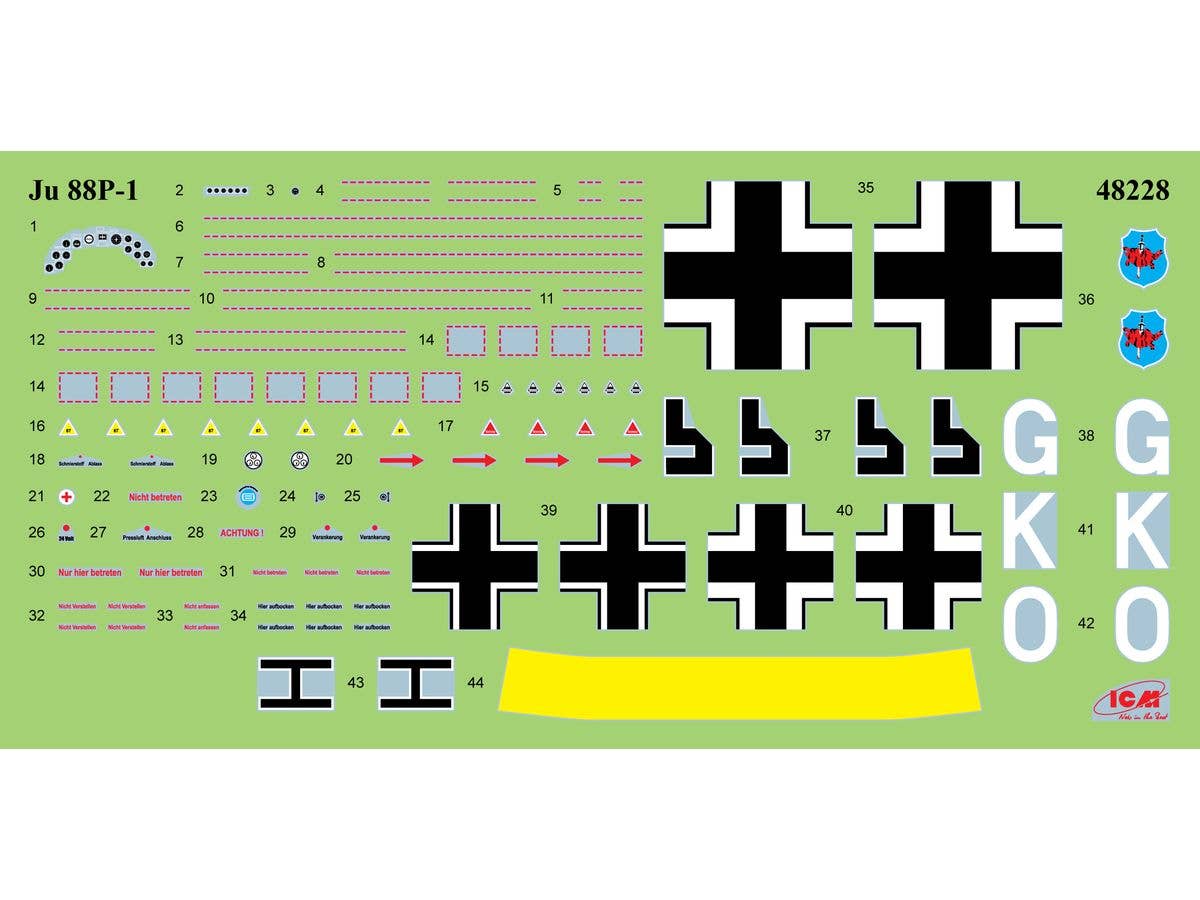 ICM 1/48 Ju 88P-1 Tank Buster | 4823044410194