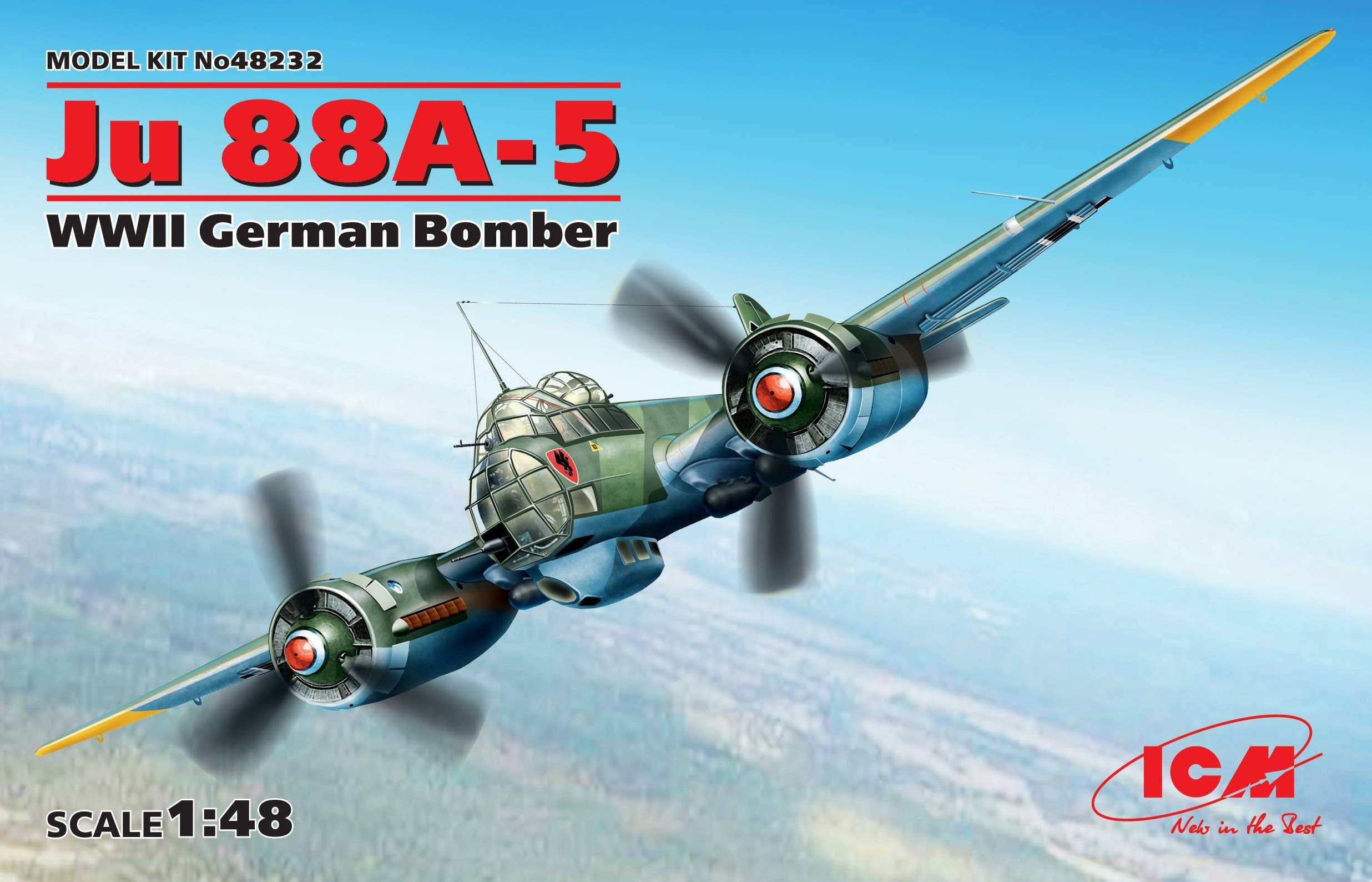 ICM 1/48 Ju 88A-5, WWII German Bomber | 4823044403608