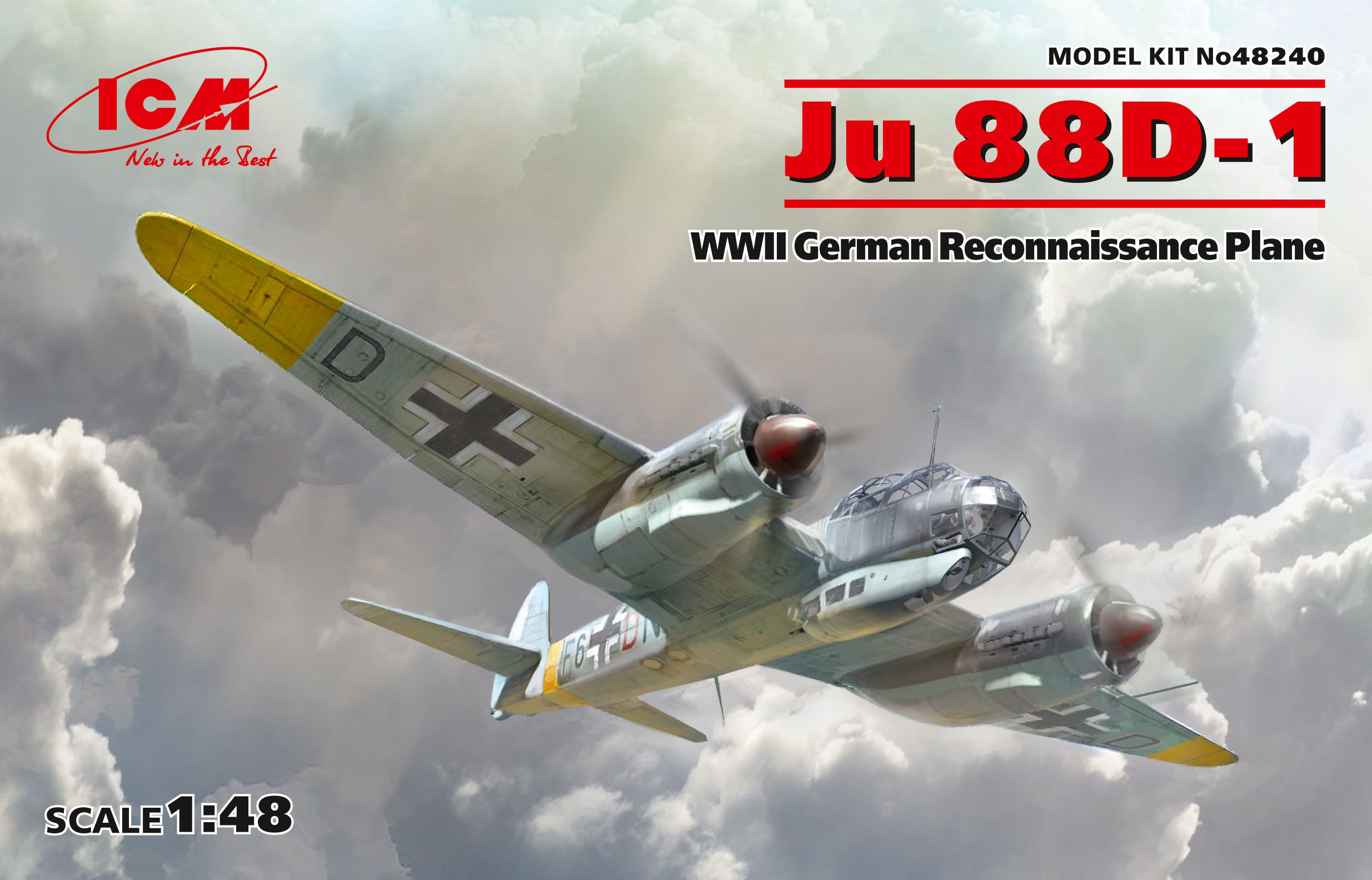 ICM 1/48 Ju 88D-1, WWII German Reconnaissance Plane | 4823044405732