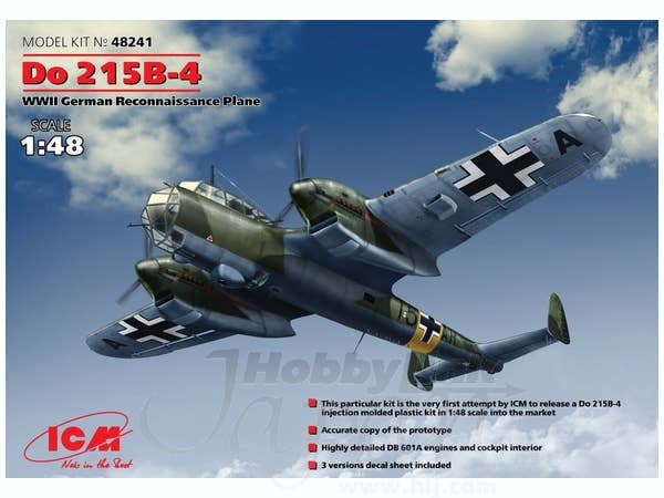 ICM 1/48 Do 215 B-4, WWII German Reconnaissance Plane | 4823044403370