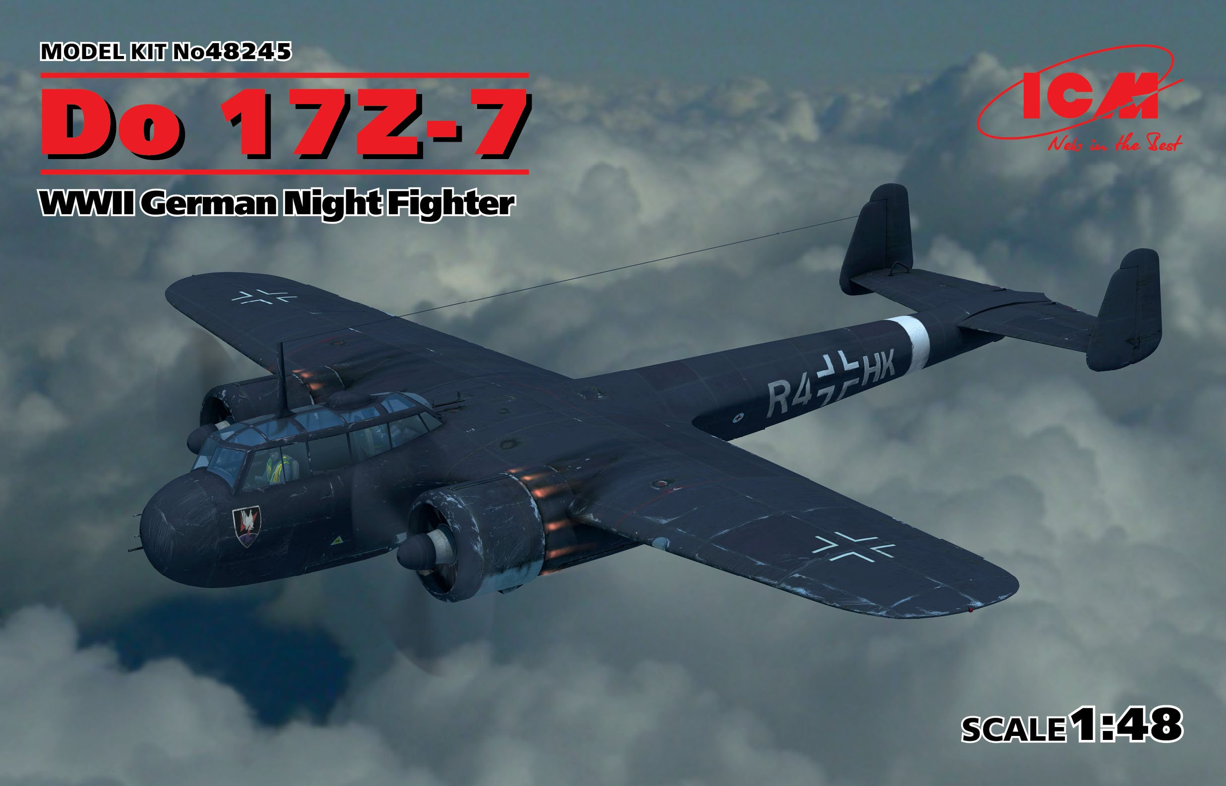 ICM 1/48 Do 17Z-7, WWII German Night Fighter | 4823044404902